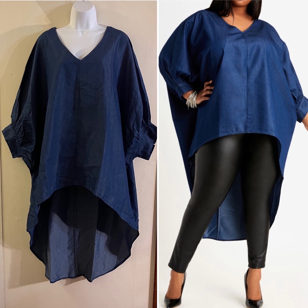 Dolman Sleeve High Low Top - Picture 3 of 5